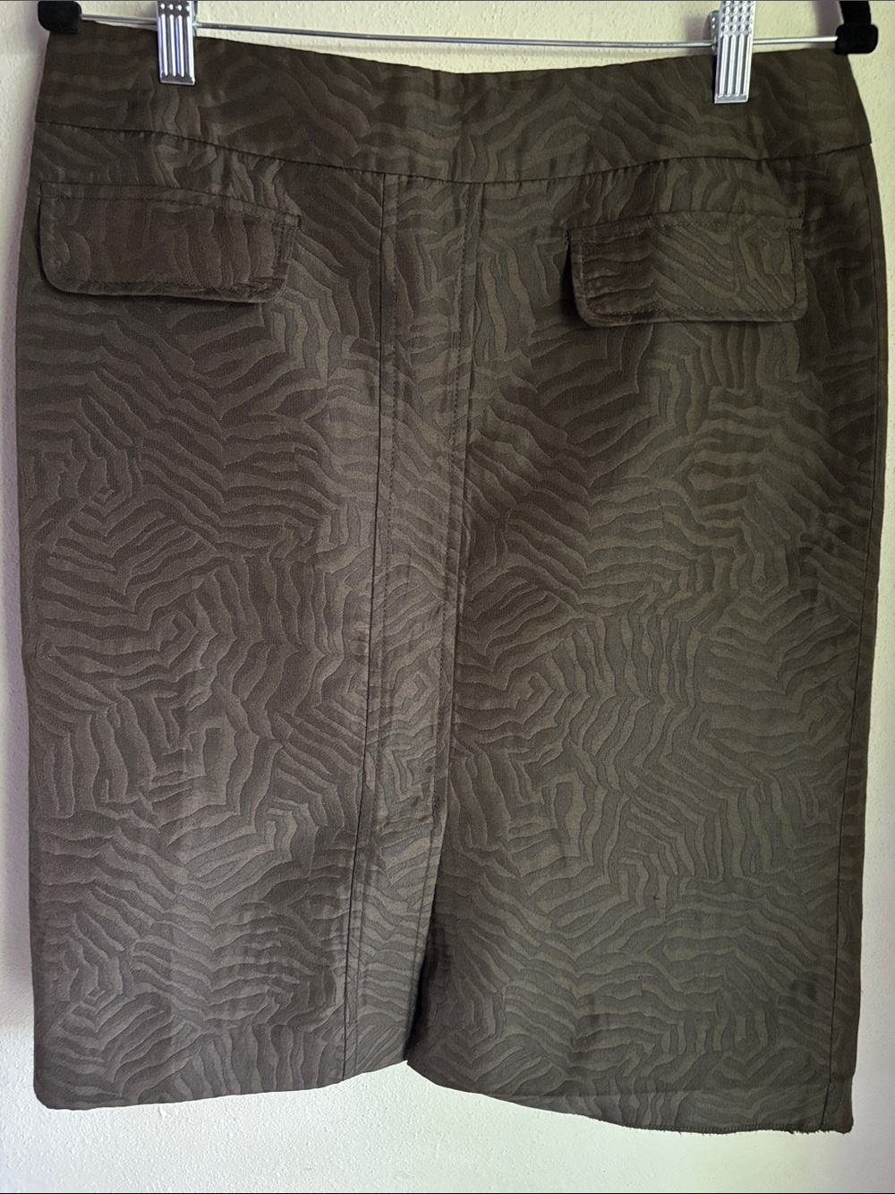 Ann Taylor Brown Textured Skirt